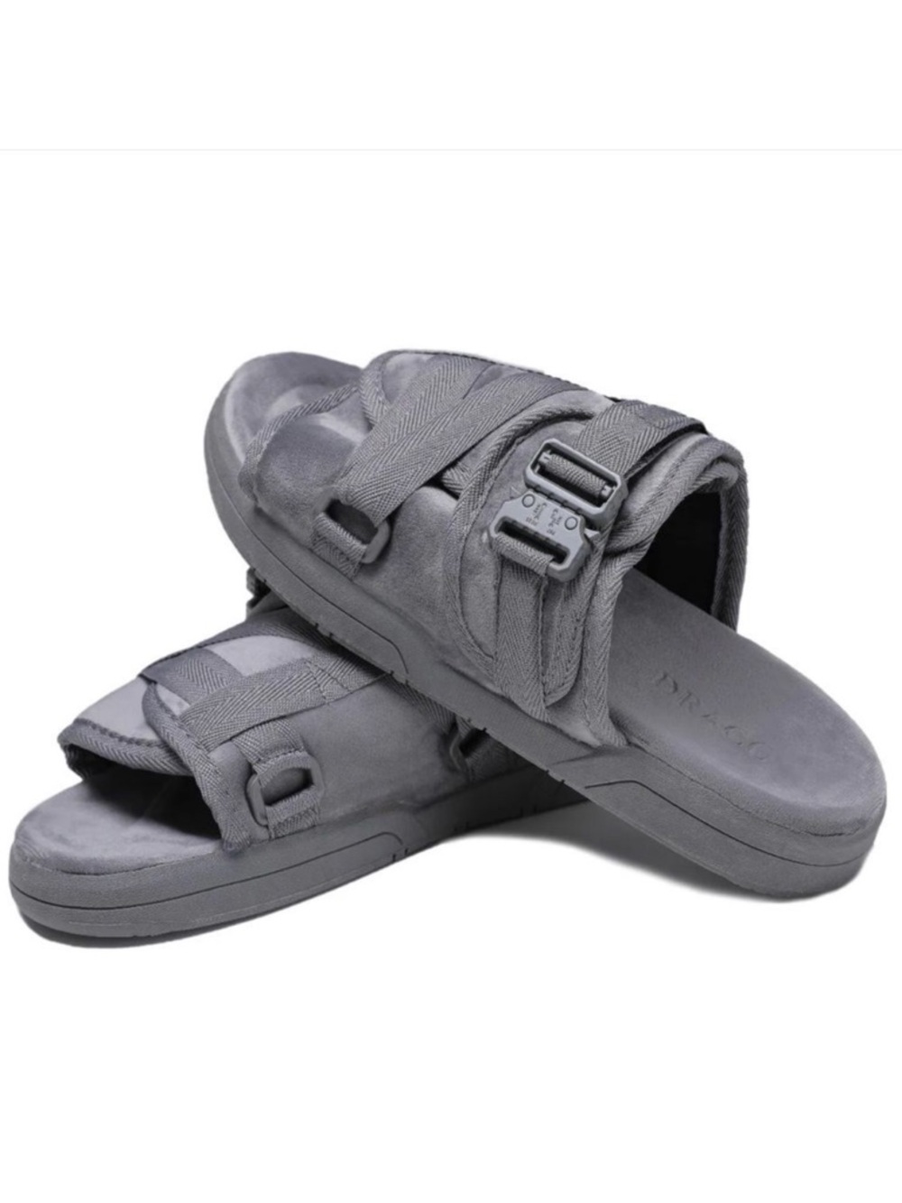 NWT Draco Gray Cobisn Slides Sandals size 9-10
